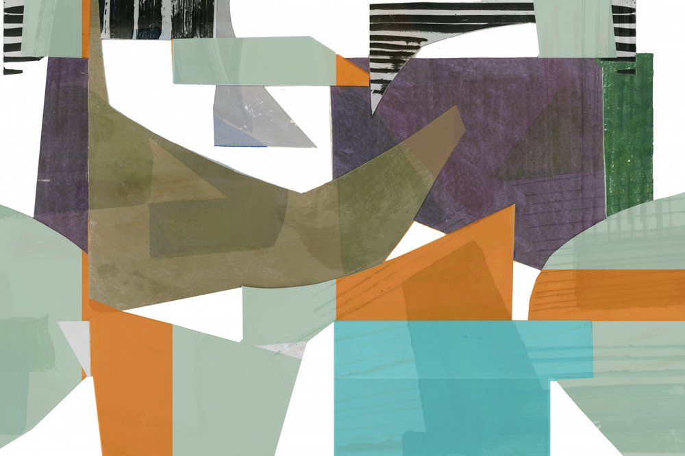 Geschichtete geometrische Collage von cartissi