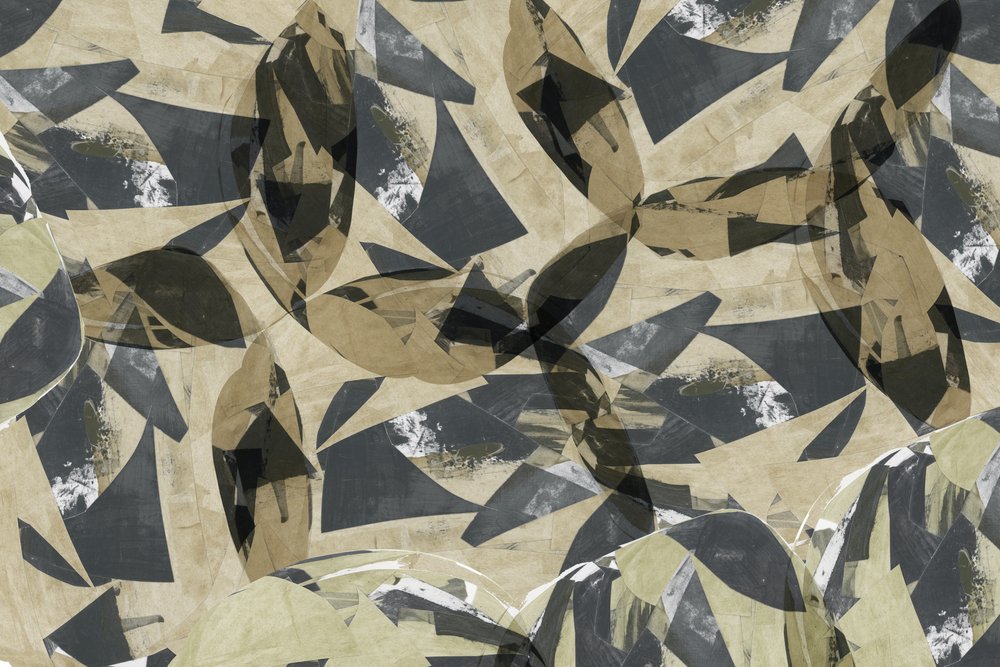 Geschichtete geometrische Blätter von cartissi