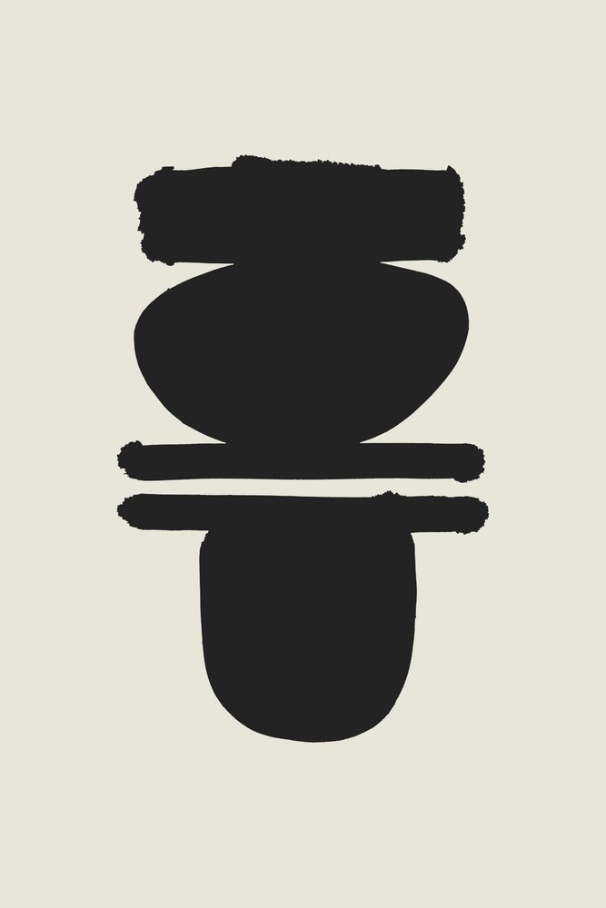 Minimalistische Gestapelte Formen von cartissi