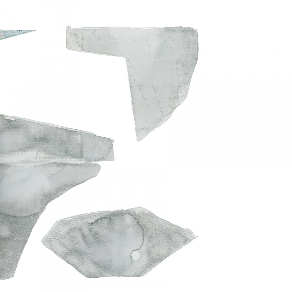 Gedämpfte Aquarellformen von cartissi