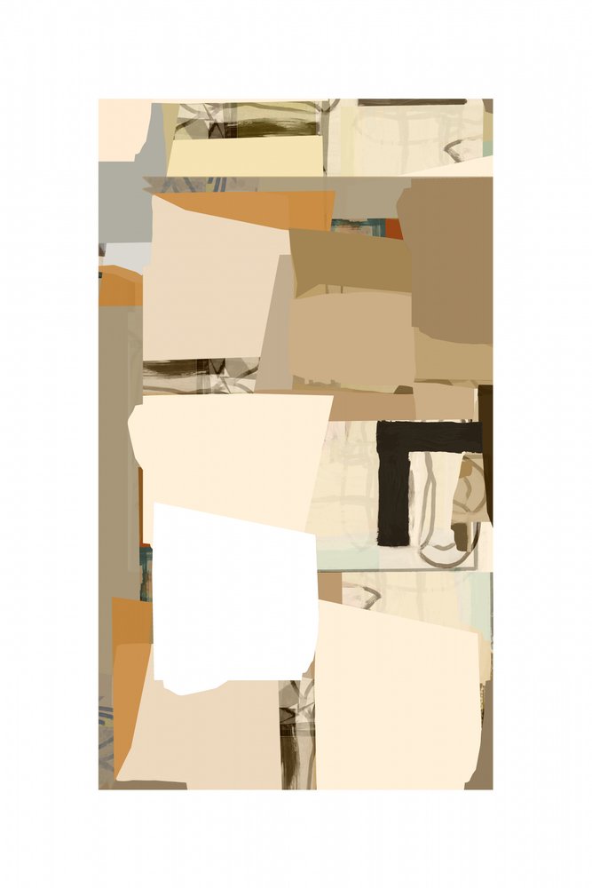 Neutrale Abstrakte Collage von cartissi