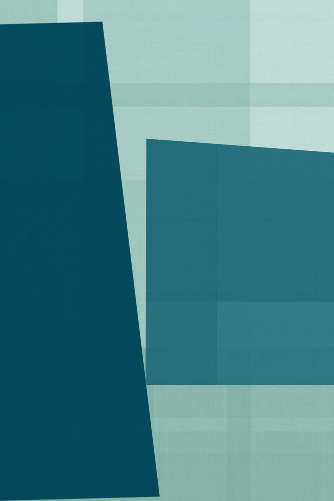 Serene Geometrisches Teal von cartissi