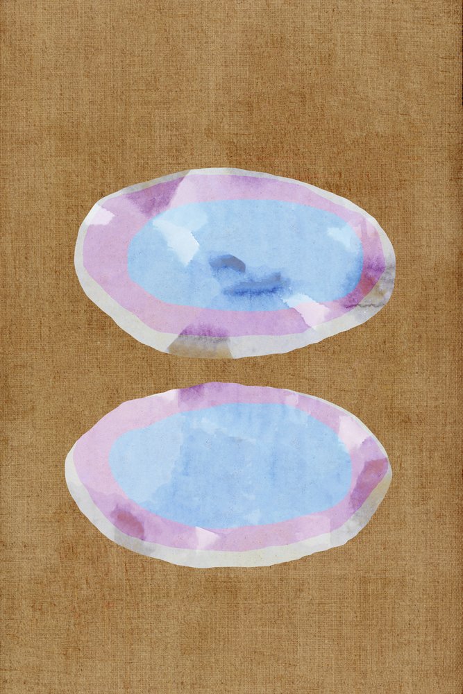 Weiche Blaue Ovale von cartissi