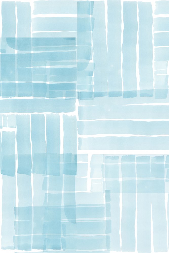 Aquarellblaue Streifen von cartissi