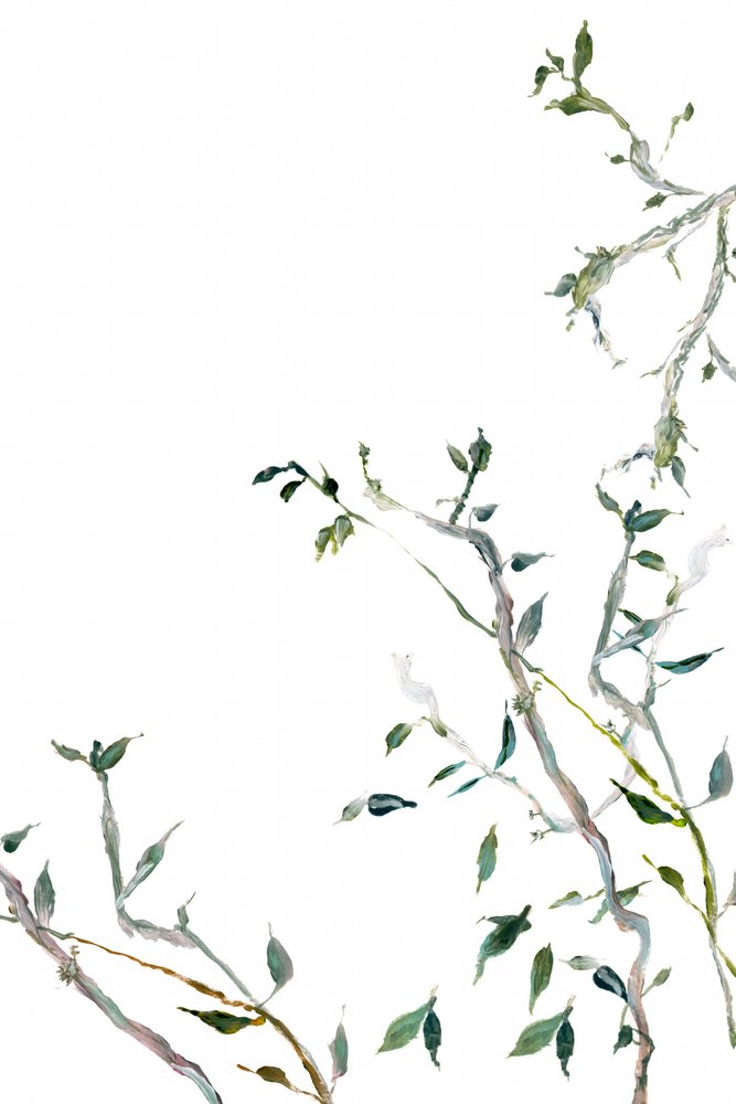 Aquarellgrüne Blätter von cartissi