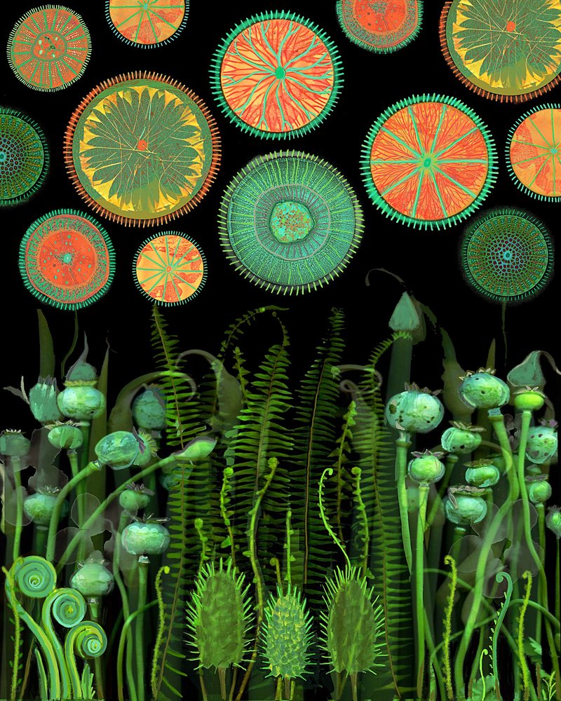 Fantasie Botanische Muster von giovanna nicolo