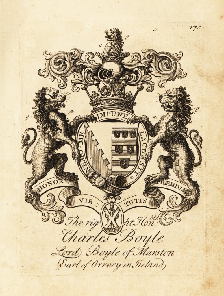 Wappen des Right Honourable Charles Boyle, Lord Boyle of Marston, 4