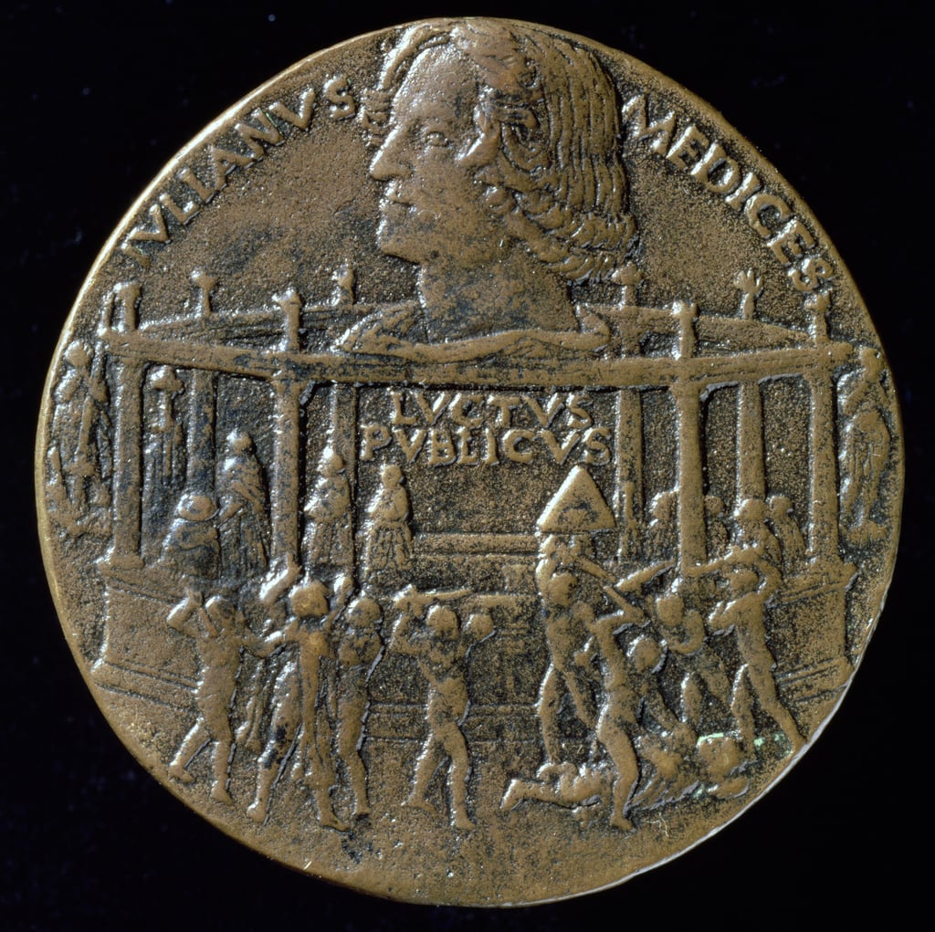 Medaille mit dem Kopf von Giuliano DeMedici (14531478) zum Gedenken an
