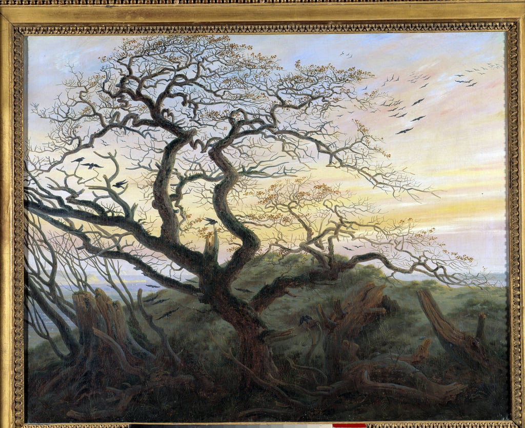 Opisz Obraz Caspara Davida Friedricha Der Baum mit Krähen. Gemälde von Friedrich Caspar David (1774-1840)