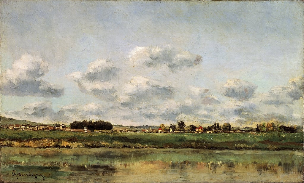 Die Ufer der Oise, 1859. von Charles Francois Daubigny