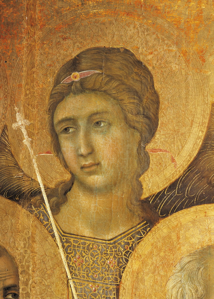 Maesta' von Duccio Altarbild im Dom von Siena von Duccio di Buoninsegna