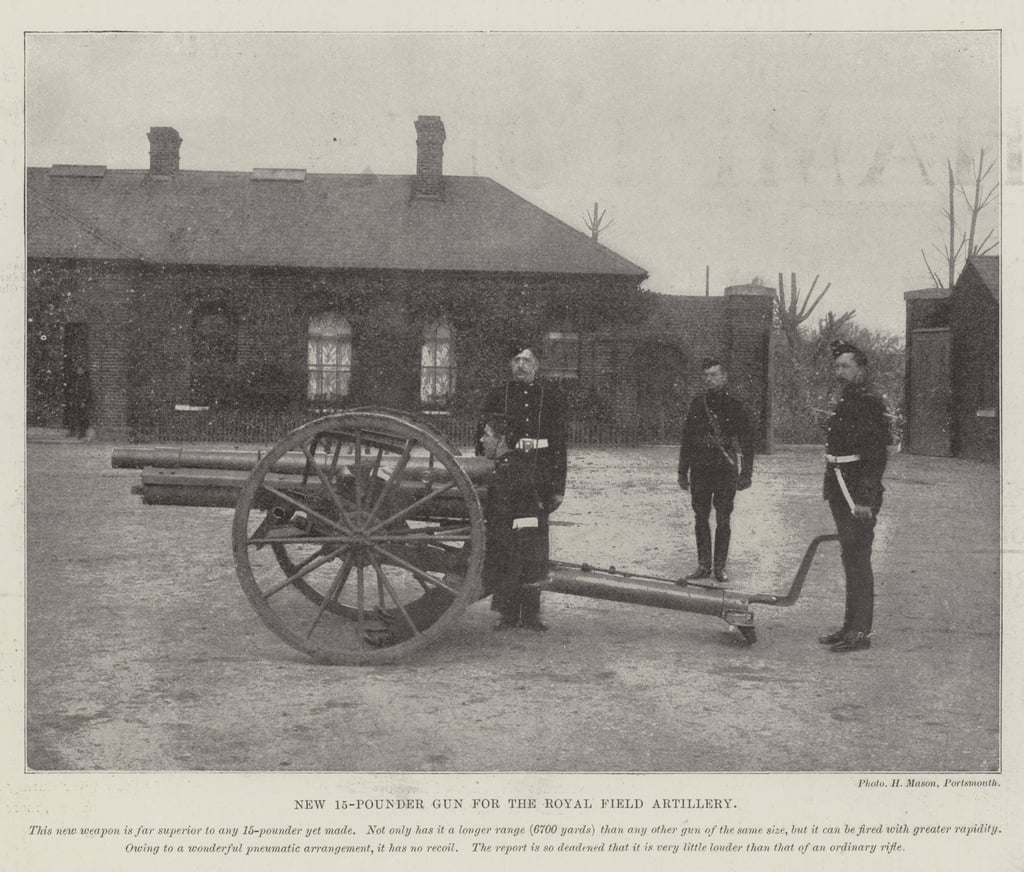 Neue 15PounderPistole für die Royal Field Artillery