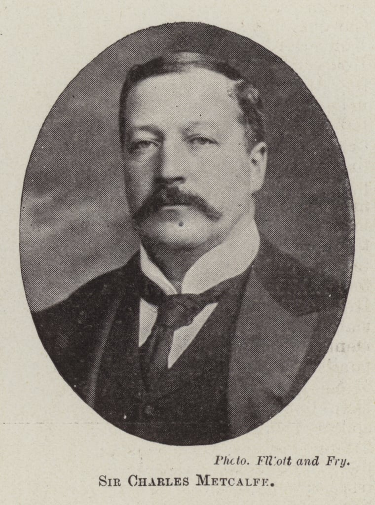 Sir Charles Metcalfe von English Photographer Kunstdruck