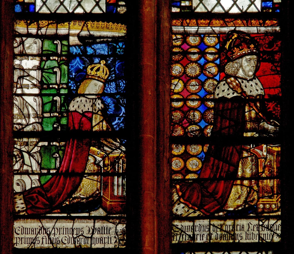 Fenster N28 mit Edward Prince of Wales und König Edwa