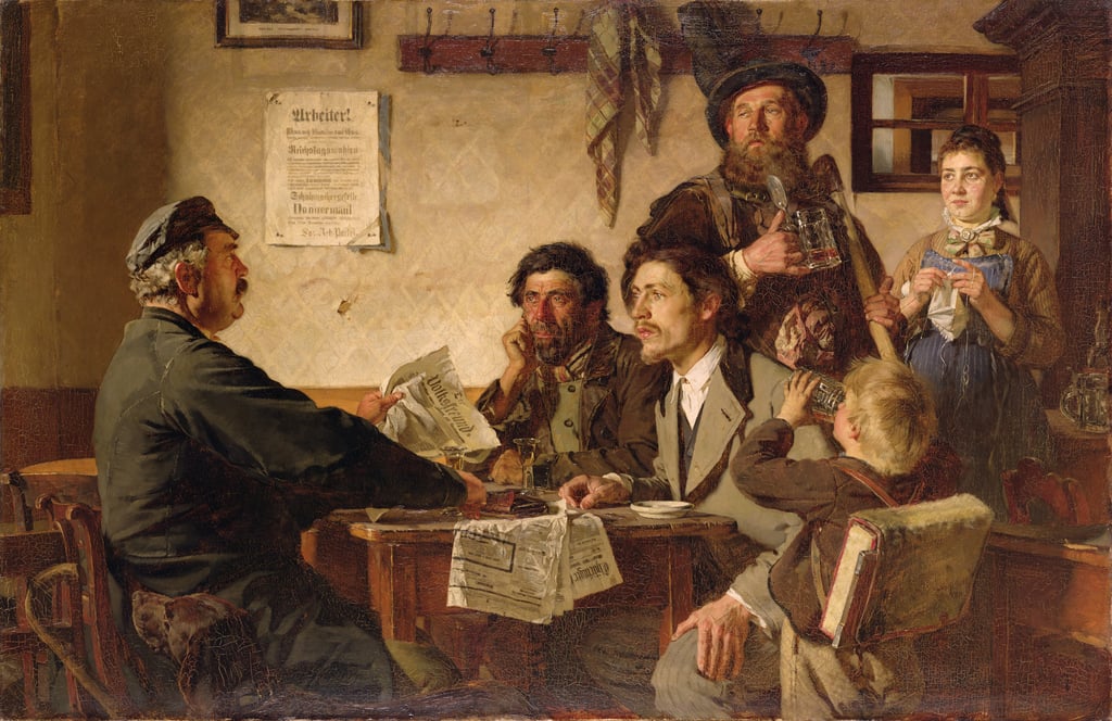 Taverne Szene, 1877 von Ernest Henseler Kunstdruck kaufen