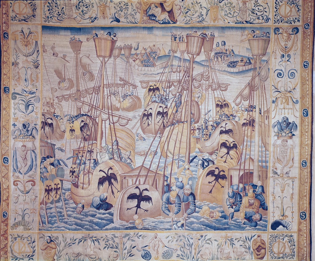 Die Schlacht von Tunis oder Lepanto von Flemish School