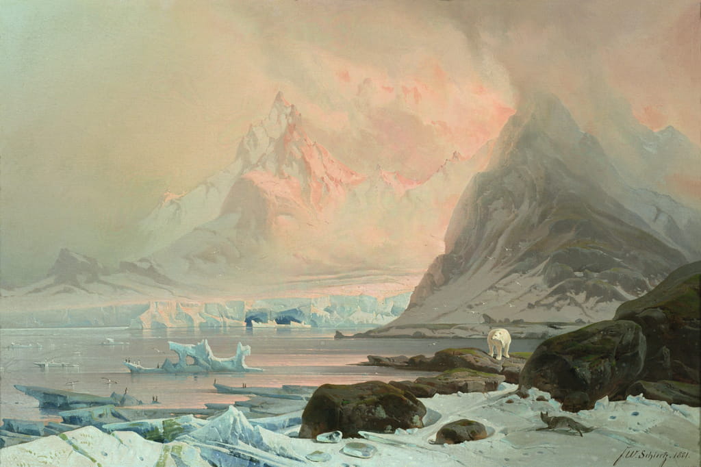 Sommernacht, Spitzbergen von Franz Wilhelm Schiertz