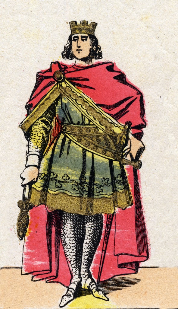 Dynastie der Kapetinger Porträt von Philipp II. genannt Philipp Augustus (11651223), König von