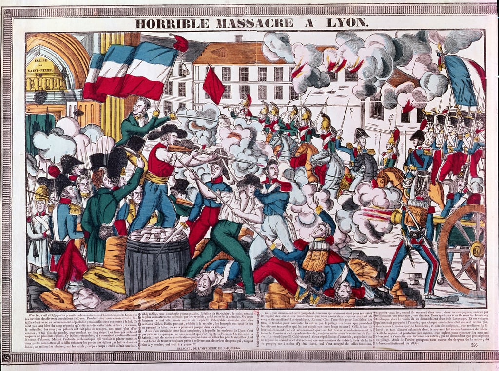 Schreckliches Massaker in Lyon am 9. April 1834