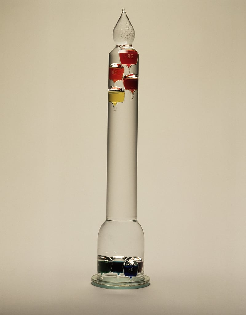 GalileoThermometer, 1592 von Galileo Galilei Kunstdruck