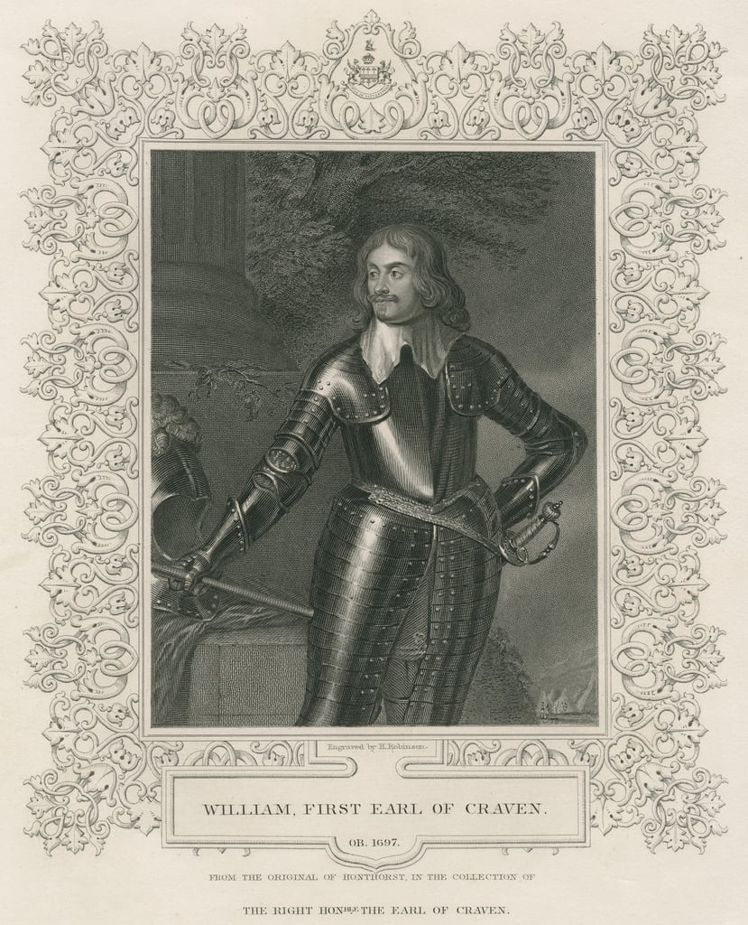 William Craven, 1. Earl of Craven, von Lodges British Portraits, 1823