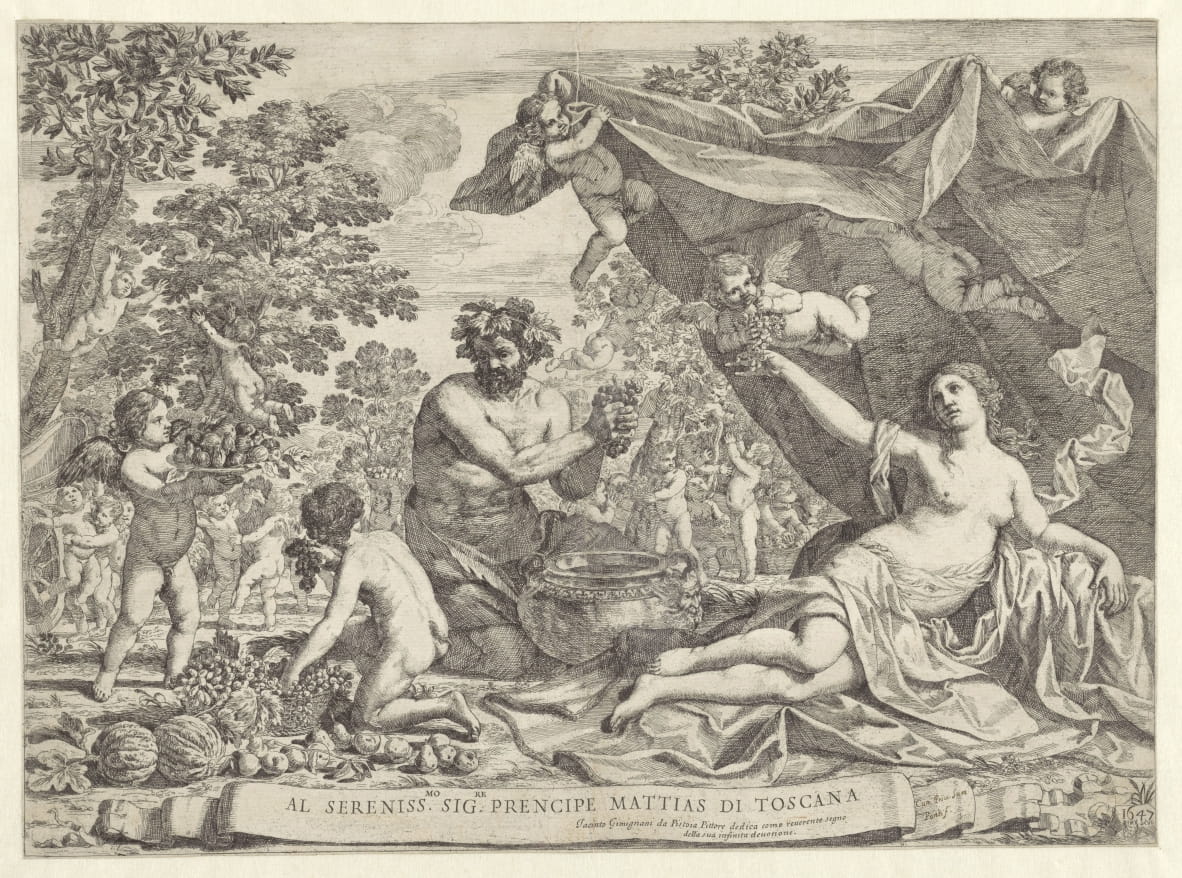 Der Jahrgang von Giacinto Gimignani Kunstdruck kaufen