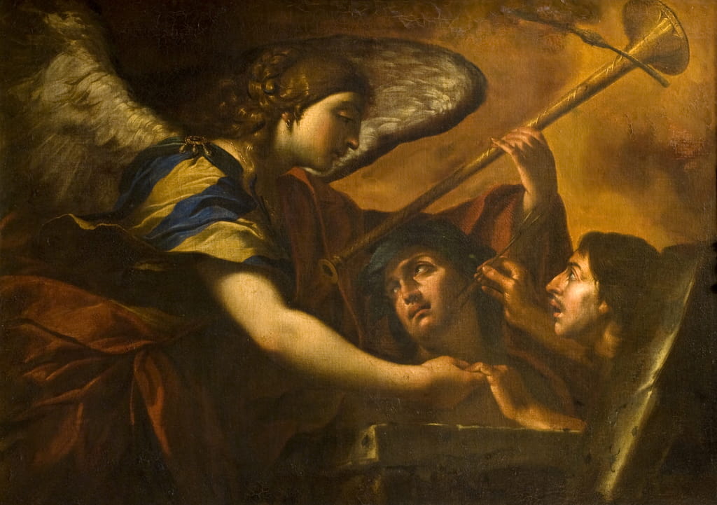 Eine Allegorie des Ruhms von Girolamo Troppa Kunstdruck