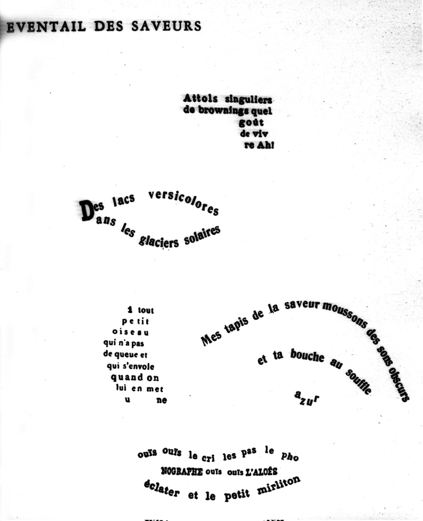 Kalligramm von Guillaume Apollinaire (18801918), das e... (1067180)