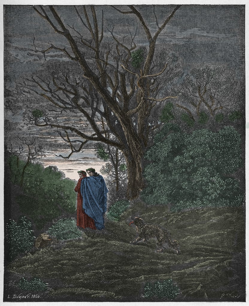 Inferno, Canto 1 Die Wölfin erscheint, Illustration aus 