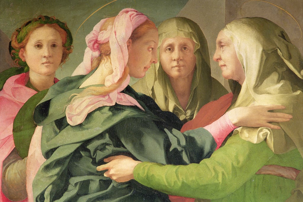 Das Visitationsdetail von 60438 von Jacopo Pontormo
