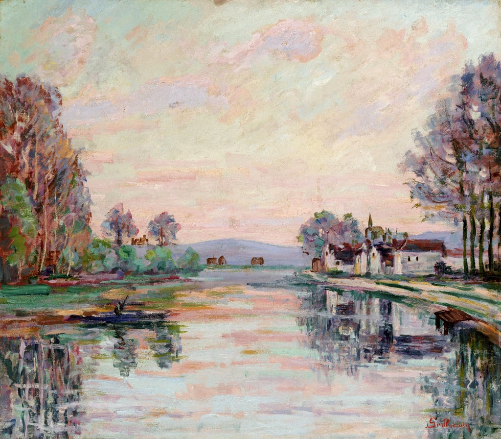 Die Seine bei Samois, um 1900