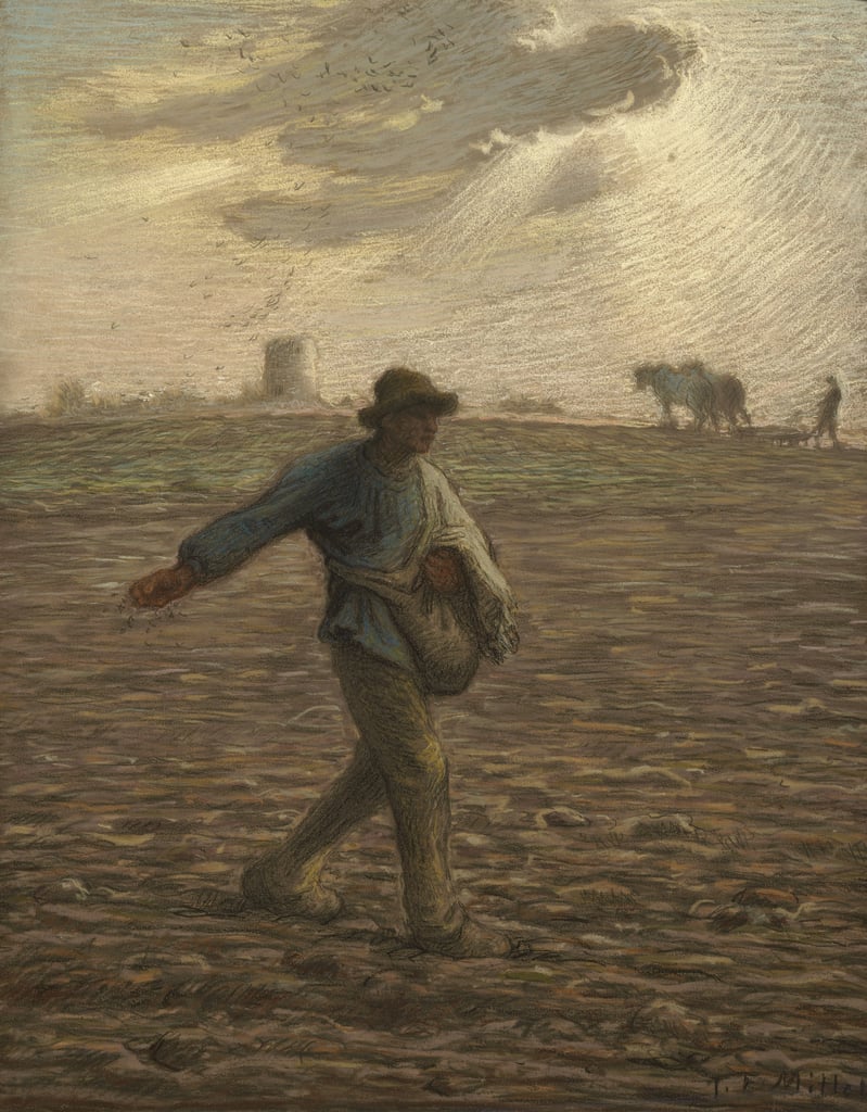 Der Sämann, um 1865 von Jean Francois Millet Kunstdruck