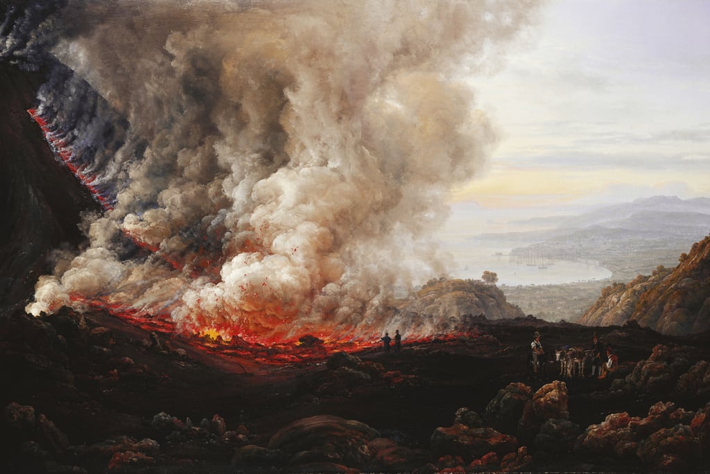 The Eruption of Vesuvius; Der Ausbruch des Vesuv, 1824