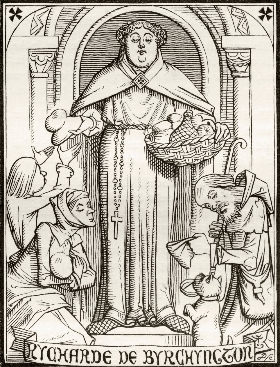 Rycharde de Byrchyngton, Illustration für das Gedicht 
