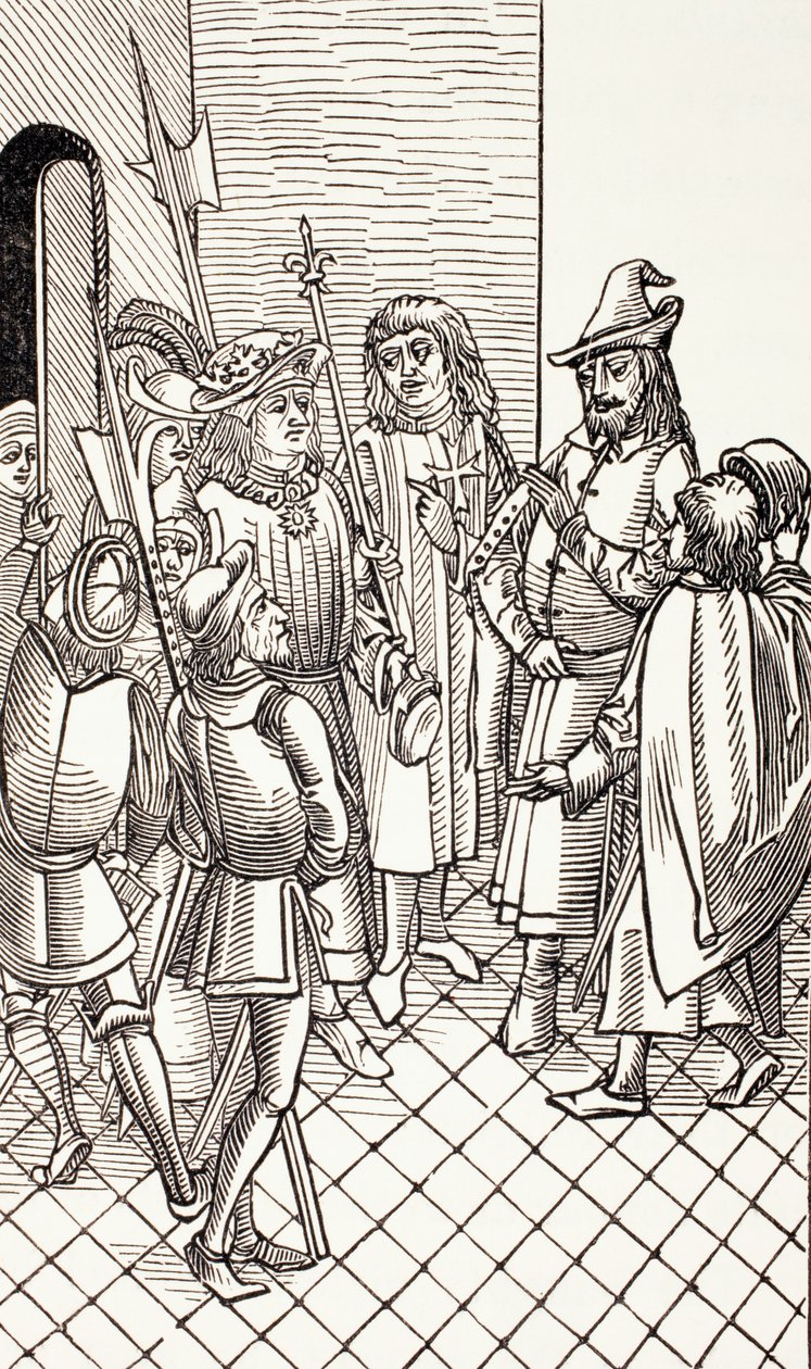 Prinz Cem, Thronprätendent des Osmanischen Reiches, wird an Karl VIII., König von Frankreich, übergeben, aus 