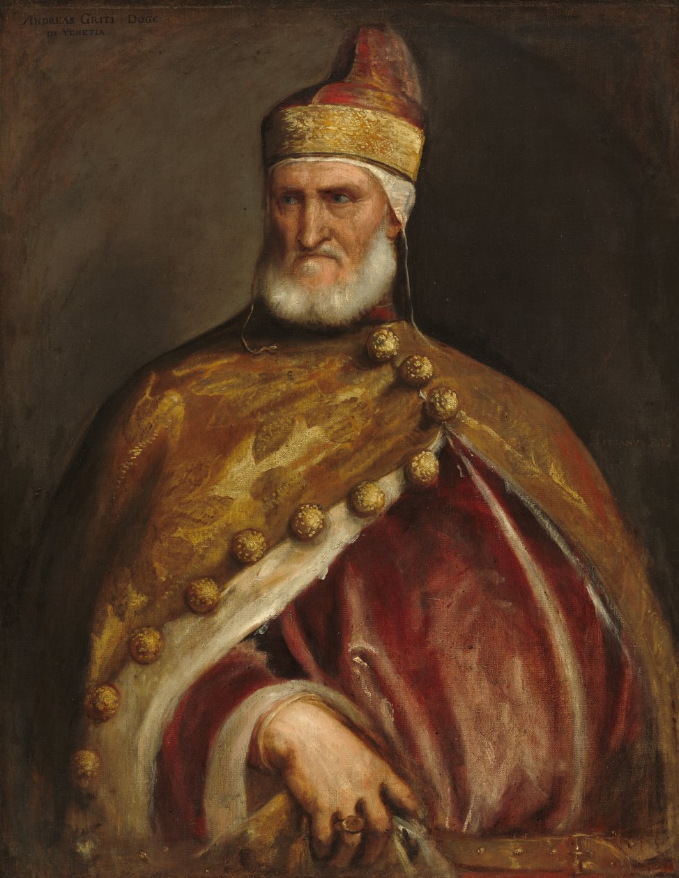 Porträt des Dogen Andrea Gritti von Tiziano Vecelli