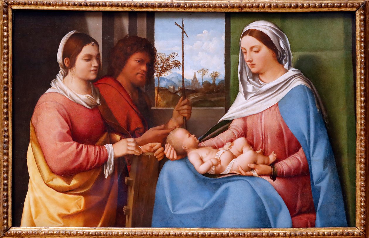 Die Jungfrau und das Kind mit den Heiligen Katharina von Alexandria und Johannes dem Täufer von Giorgione
