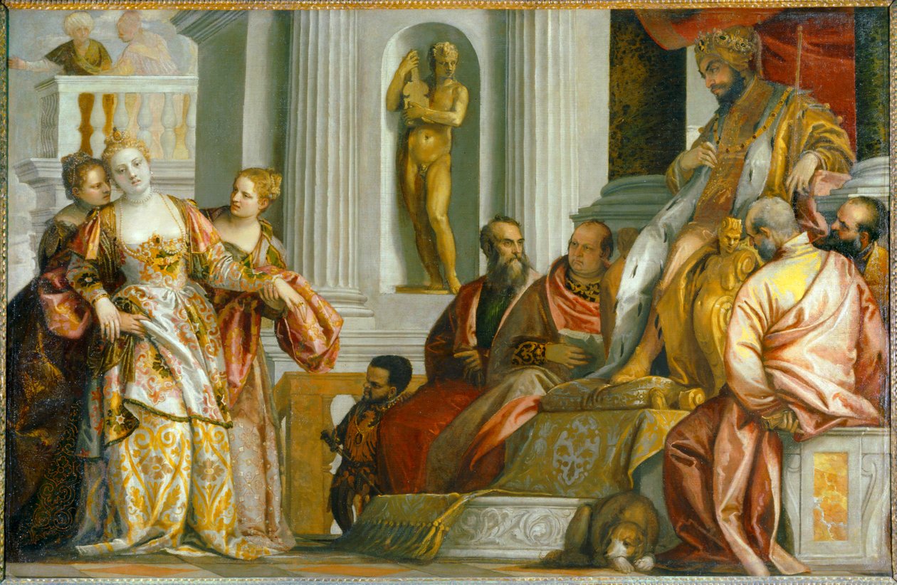 Esther vor König Ahasverus von (1528 88) Veronese