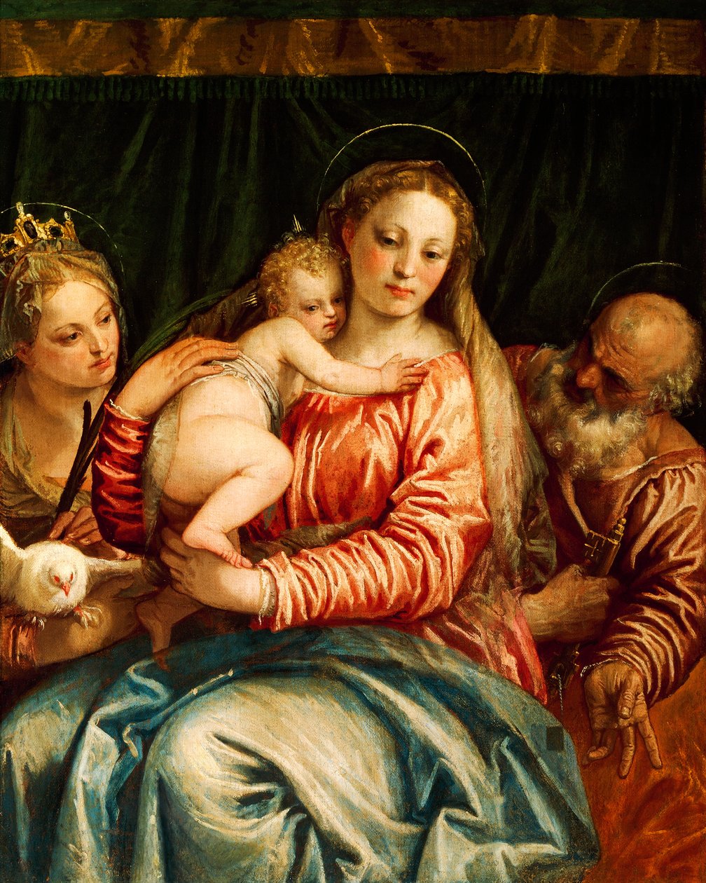 Madonna mit Kind, Heiligen und St. Peter von (1528 88) Veronese