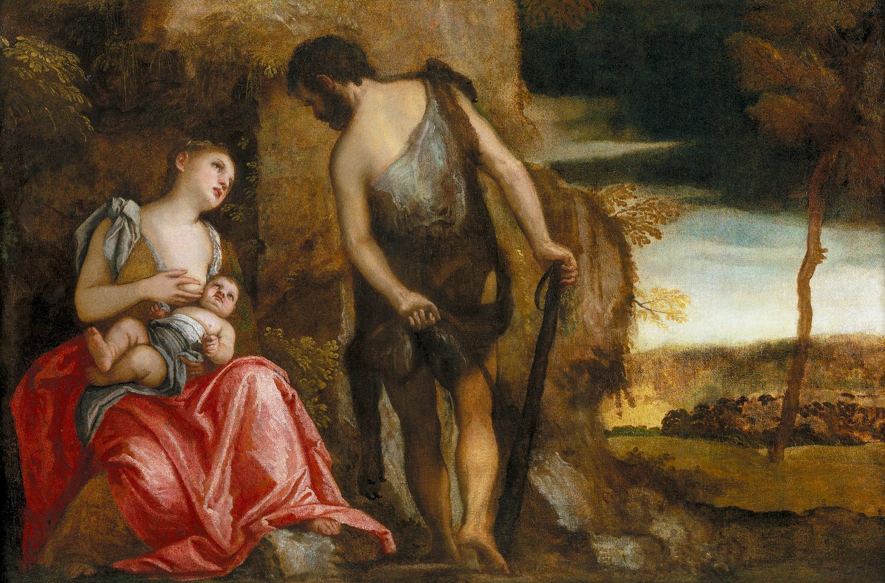 Die Familie Kains auf der Wanderung von Veronese