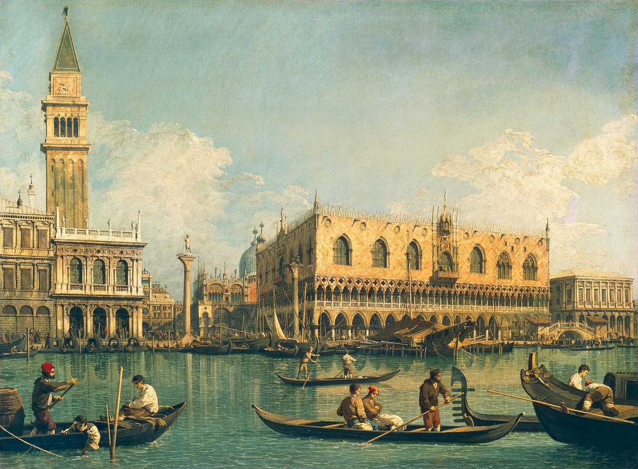Der Molo vom Bacino di San Marco am Himmelfahrtstag von (1697 1768) Canaletto