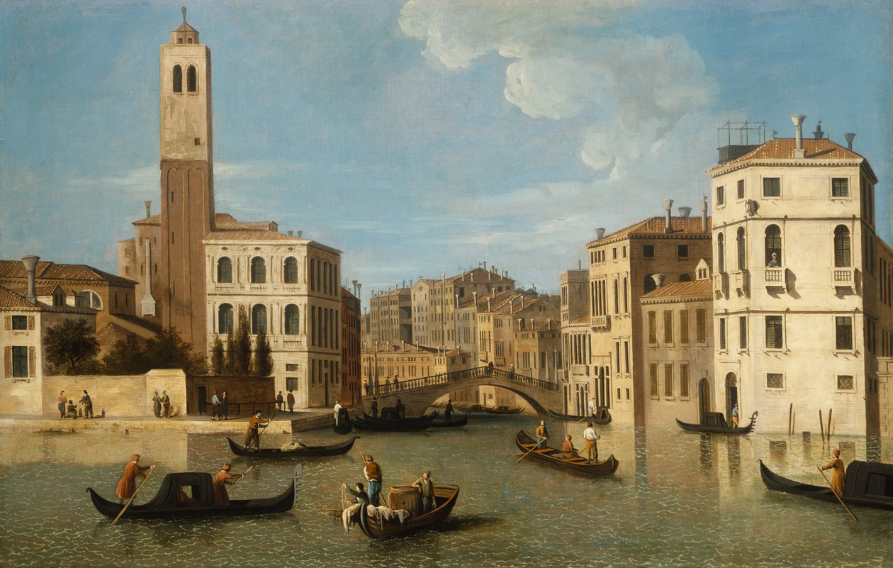 Der Eingang zum Canareggio, Venedig von Canaletto
