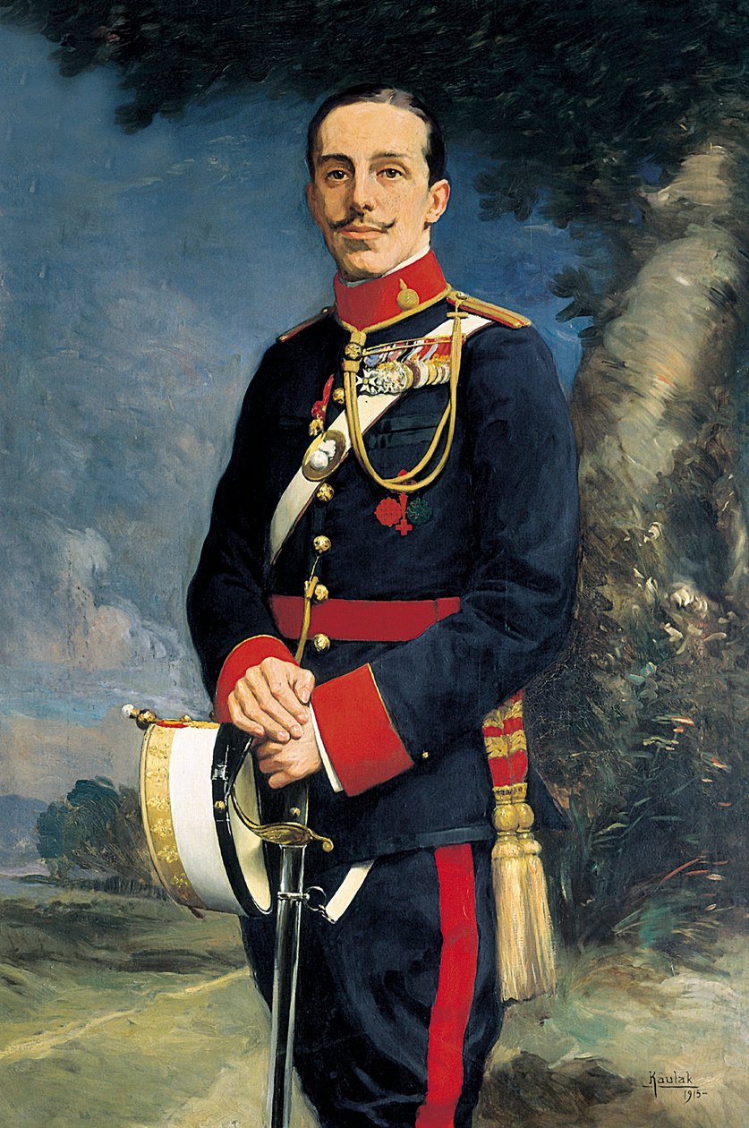 Porträt von Alfonso XIII, König von Spanien in Militäruniform von Kaulak