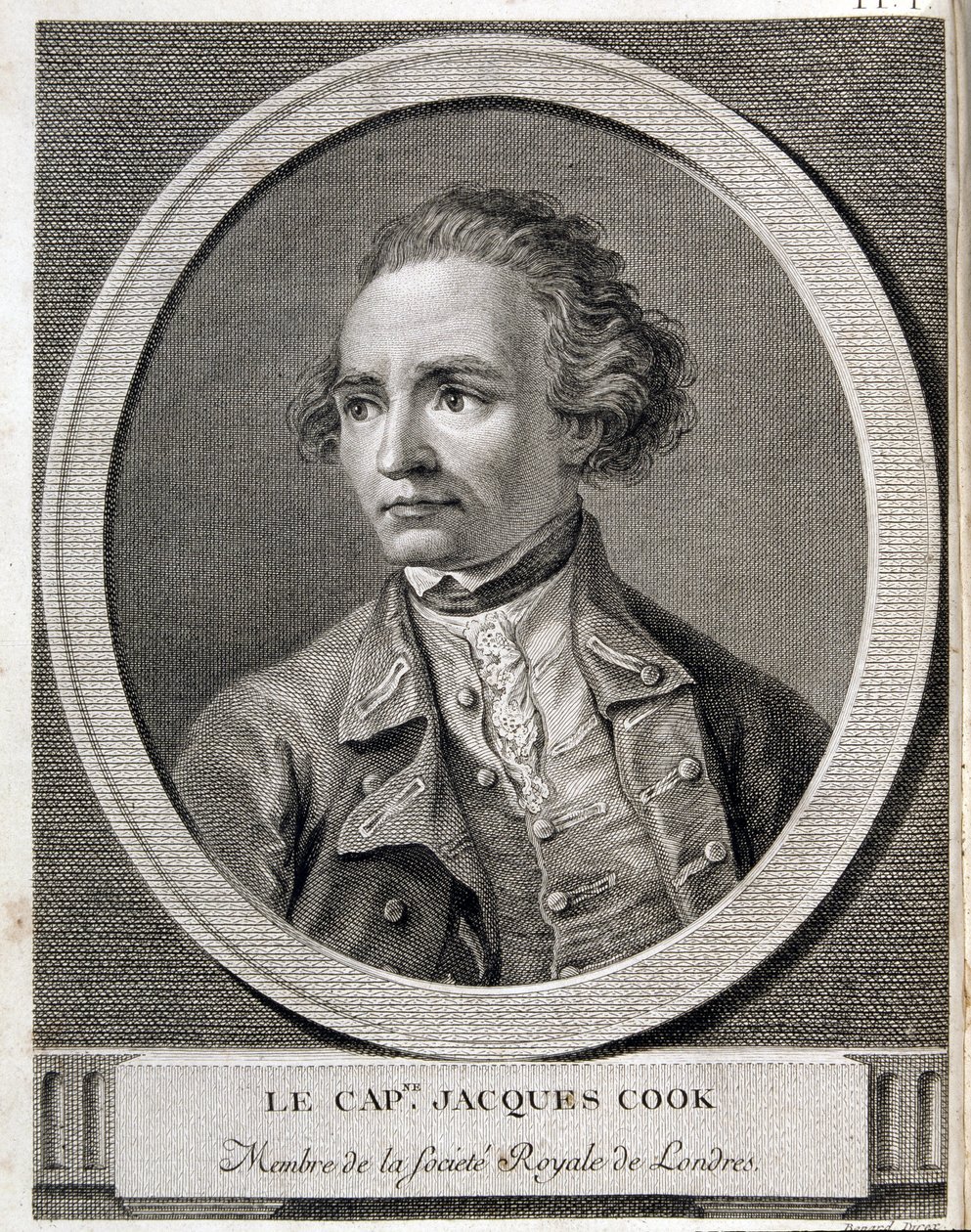 Kapitän James Cook, Mitglied der Royal Society of London von (after) French School