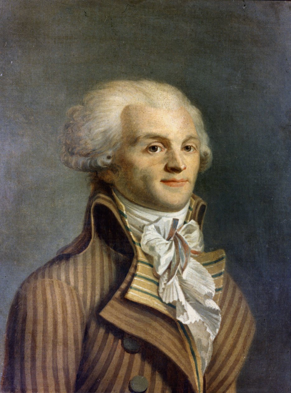 Porträt von Maximilian Marie Isidore von Robespierre (1758-1794), französischer Politiker von (after) French School