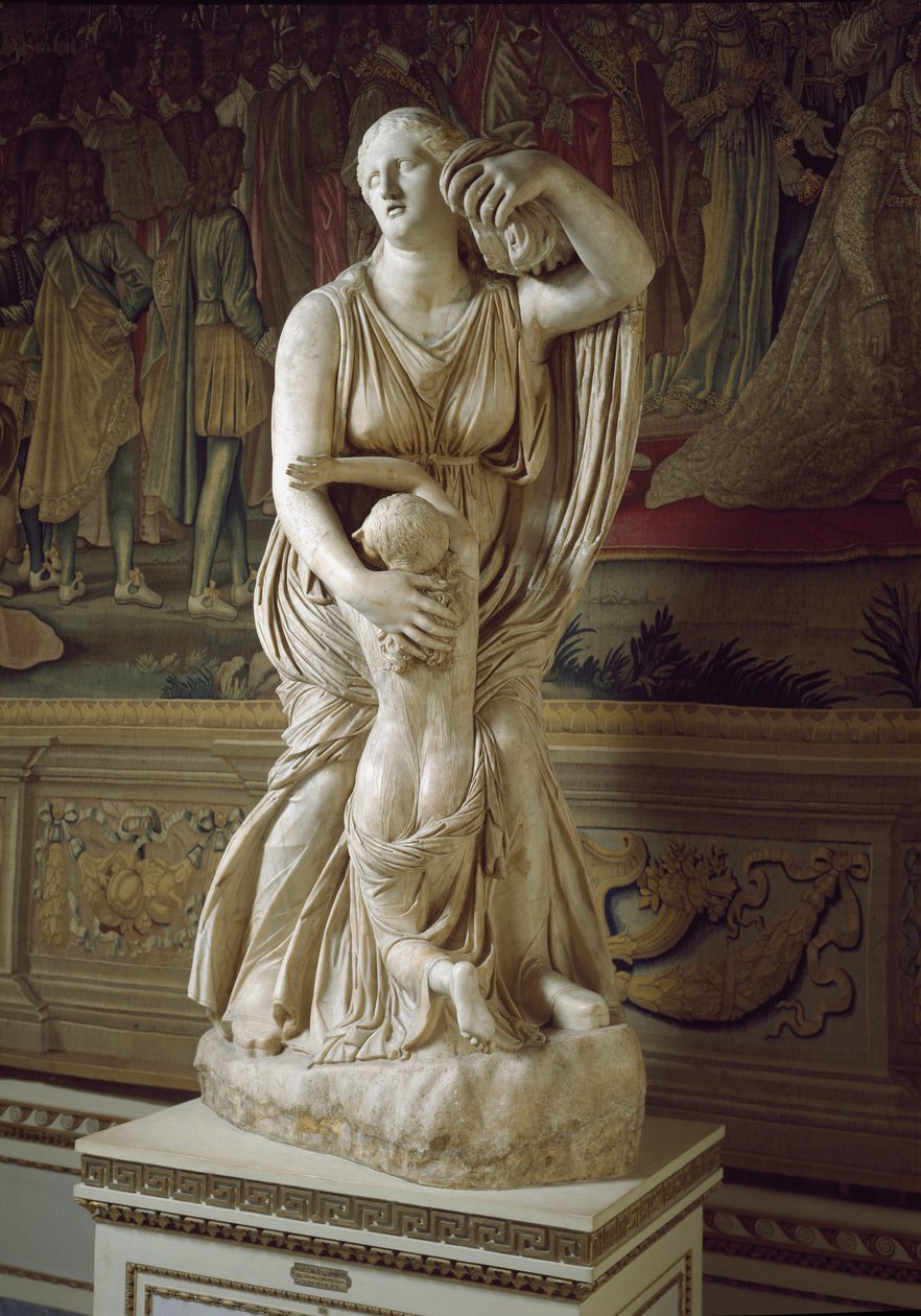Niobe und seine Tochter (Marmorskulptur) von (after) Skopas of Paros