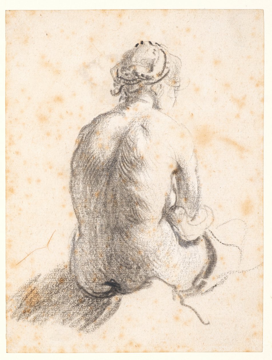 Studie eines weiblichen Aktes von (attr. to) Rembrandt Harmensz. van Rijn
