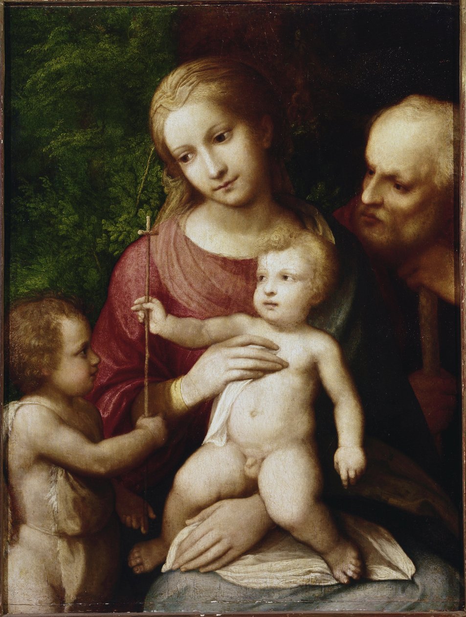 Heilige Familie mit Johannes dem Täufer als Kind von (c.1489 1534) Correggio