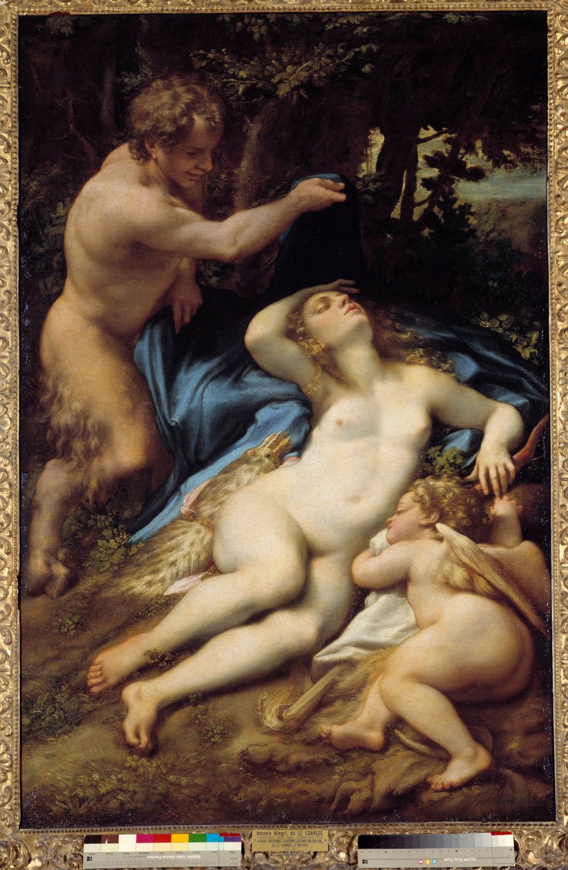 Venus, Satyr und Amor von (c.1489 1534) Correggio