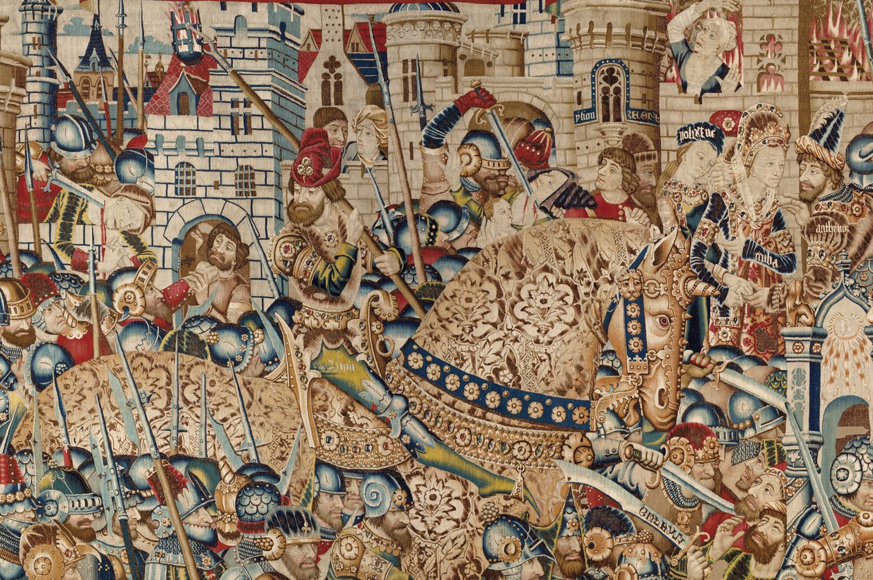 Der Trojanische Krieg: Die Zerstörung von Troja, um 1470 von (fl.1450 75) Master of Coetivy